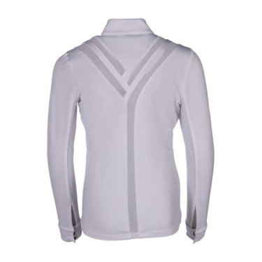 Polo de concurso Hunter Kids de manga larga HKM Blanco
