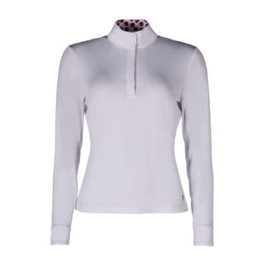 Polo de concurso ecuestre manga larga HKM | Equi-Clic