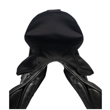 Funda de asiento calefactable para silla de doma estilo HKM Negro