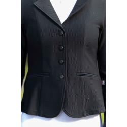 Chaqueta de concurso HKM Crystal Negro