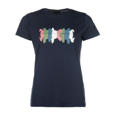 Camiseta ecuestre HKM Mirror de algodón para montar Camiseta ecuestre HKM Mirror de algodón para montar