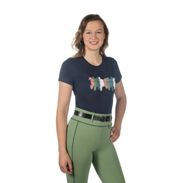Camiseta ecuestre HKM Mirror de algodón para montar Camiseta ecuestre HKM Mirror de algodón para montar