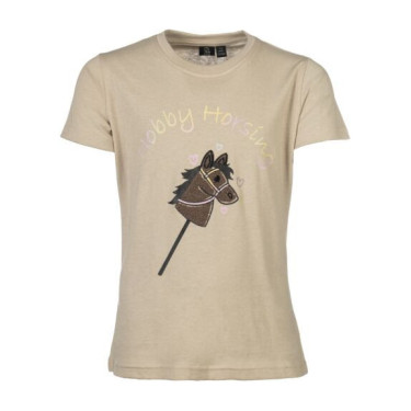 Camiseta HKM Hobby Horsing Rainbow Beige