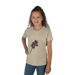 Camiseta HKM Hobby Horsing Rainbow Beige