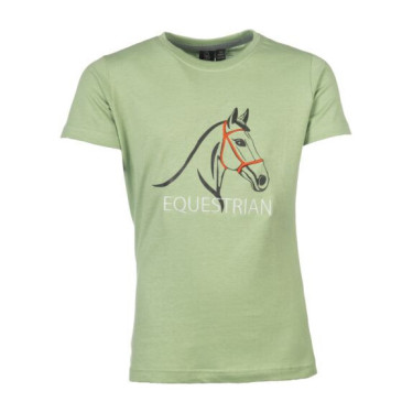 Camiseta HKM Grace Jade Azul