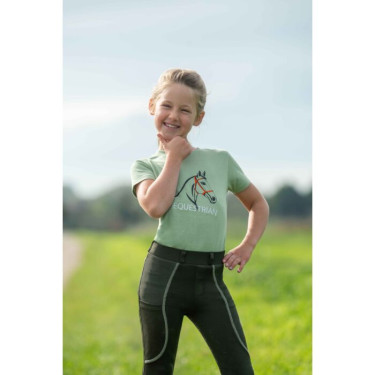Camiseta HKM Grace Jade Azul