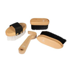 Set de cepillado infantil HKM para equitación – madera