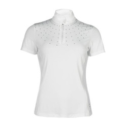 Polo de concurso ecuestre HKM Skadi mujer manga corta