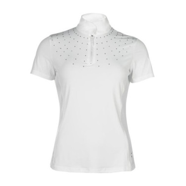 Polo de concurso ecuestre HKM Skadi mujer manga corta