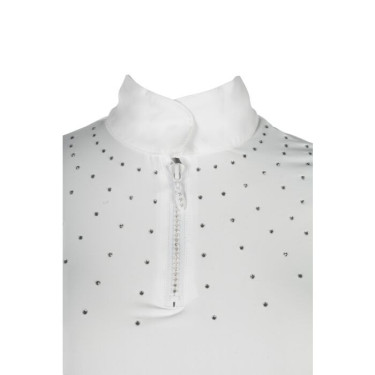 Polo de concurso ecuestre HKM Skadi mujer manga corta