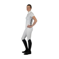 Polo de concurso ecuestre HKM Skadi mujer manga corta