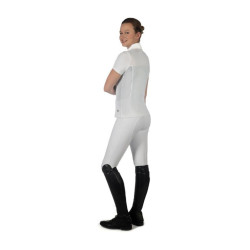 Polo de concurso ecuestre HKM Skadi mujer manga corta