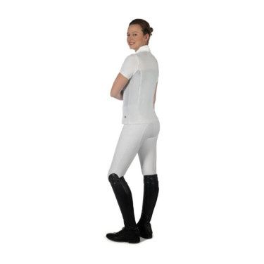 Polo de concurso ecuestre HKM Skadi mujer manga corta