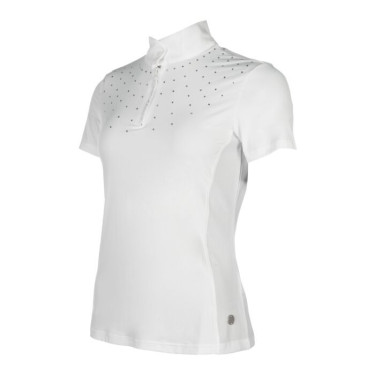 Polo de concurso ecuestre HKM Skadi mujer manga corta