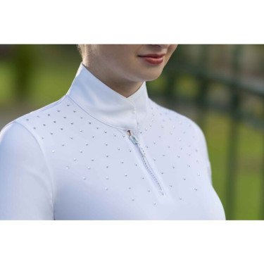 Polo de concurso ecuestre HKM Skadi mujer manga corta