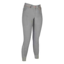 Pantalón de equitación HKM Rosegold con silicona