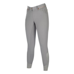 Pantalón de equitación HKM Rosegold con silicona