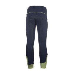Pantalón de equitación infantil HKM Claire con culera de silicona