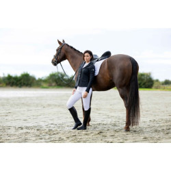 Pantalón de equitación HKM Amalfi culera silicona