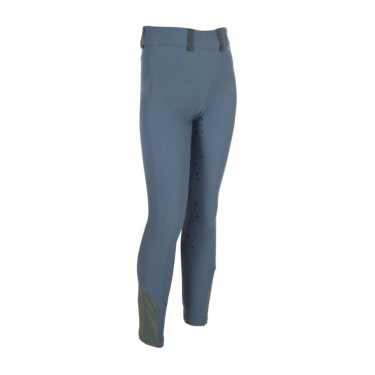Legging HKM Pony Dream II con culera completa de silicona Gris azulado