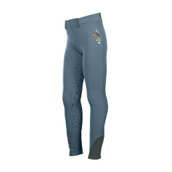 Legging HKM Pony Dream II con culera completa de silicona Gris azulado