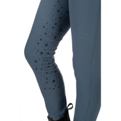 Legging HKM Pony Dream II con culera completa de silicona Gris azulado