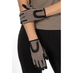 Guantes HKM Amalfi Gris pardo Marr&amp;amp;amp;oacute;n