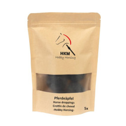 Crottin de caballo HKM Hobby Horsing brun, contrastes noirs Marr&amp;amp;amp;oacute;n