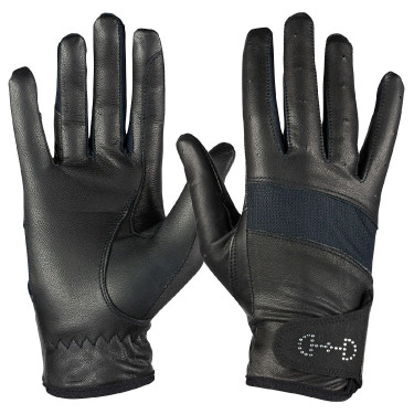 Guantes de cuero y malla para mujer Horze Guantes de cuero y malla para mujer Horze
