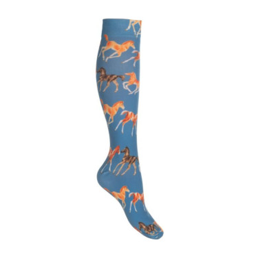 Calcetines HKM Pony Club Gris azulado Calcetines HKM Pony Club Gris azulado