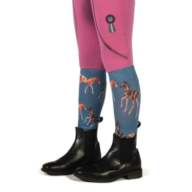 Calcetines HKM Pony Club Gris azulado Calcetines HKM Pony Club Gris azulado