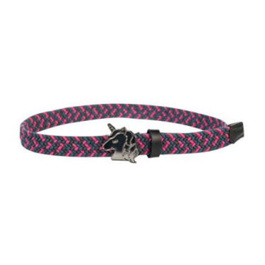 Cinturón elástico HKM Claire Kids Rosa / verde