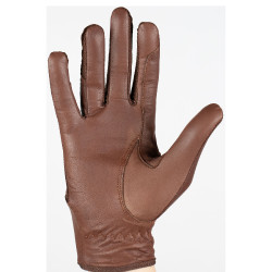 Guantes de cuero y malla para mujer Horze Castaño Marrón Guantes de cuero y malla para mujer Horze Castaño Marrón