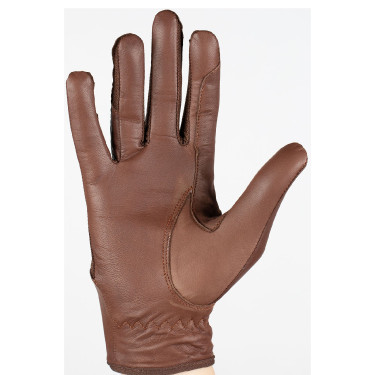 Guantes de cuero y malla para mujer Horze Castaño Marrón Guantes de cuero y malla para mujer Horze Castaño Marrón