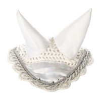Capucha antimoscas de competición HKM Hobby Horsing Blanco