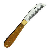 Cuchillo corta crines HKM Madera Beige