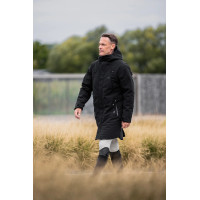 Abrigo integral cálido largo de equitación para hombre Horse Pilot Negro