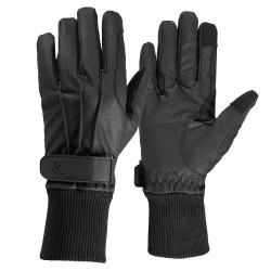 Guantes cuero sintético con forro polar Horze Guantes cuero sintético con forro polar Horze