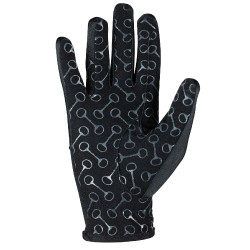 Guantes de montar para niños Horze con estampado de palma de silicona Guantes de montar para niños Horze con estampado de palma de silicona