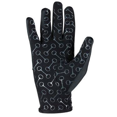 Guantes de montar para niños Horze con estampado de palma de silicona Guantes de montar para niños Horze con estampado de palma de silicona