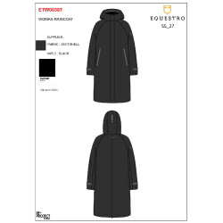 Chaqueta softshell equitación mujer Equestro con apertura