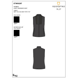 Chaleco ecuestre mujer plegable Equestro impermeable