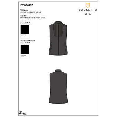 Chaleco ecuestre mujer plegable Equestro impermeable