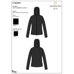 Chaqueta softshell mujer equitación Equestro plegable