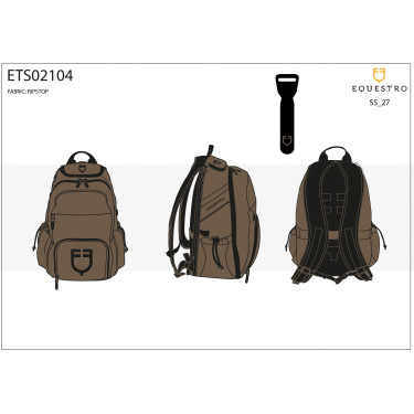 Mochila técnica unisex de ripstop Equestro