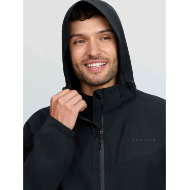 Chaqueta impermeable ligera para hombre negra LeMieux