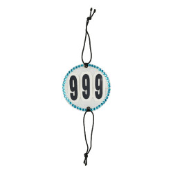 Porta números Horze con cristales Azul