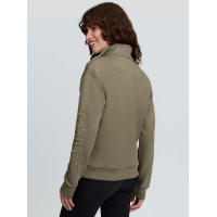 Sudadera LeMieux de media cremallera con cuello alto Scarlet Verde sauce Kaki