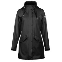 Chaqueta impermeable PU Horze Billie para mujer Negro