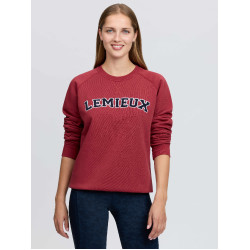 Sweat-shirt LeMieux col rond style Varsity Vida femme
